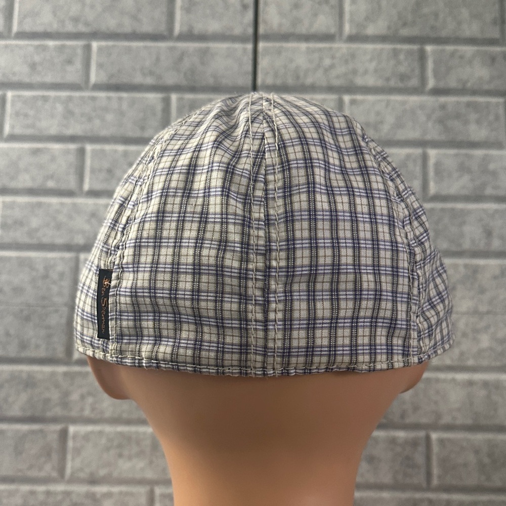 Ben Sherman White and Blue Checkered Hat - Picture 5 of 9